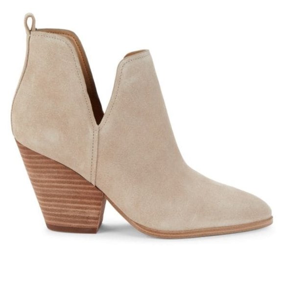 MARC FISHER LTD Tanilla Leather Cutout Ankle Boots NEW - Picture 2 of 5